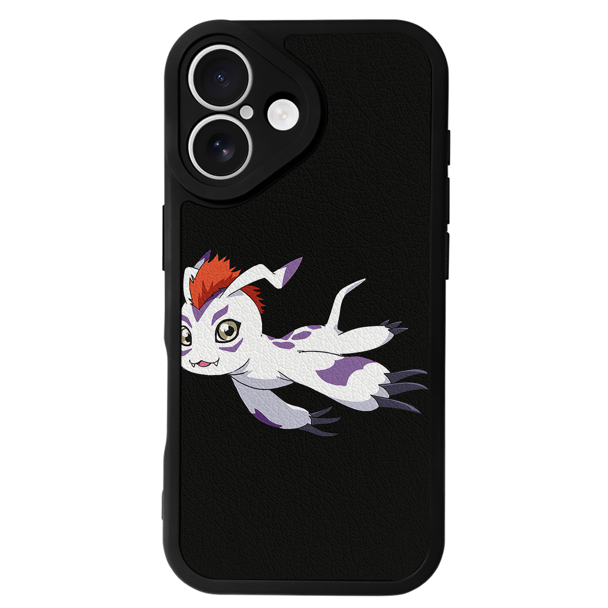（画像用） Digimon デジタルモンスター/デジモン 【iPhone 16シリーズ対応】シリコンスマホケース（レザー調） 材質：シリコン